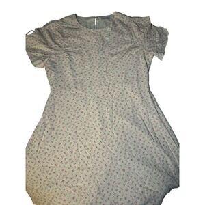 Madewell Floral Knee Length Dress Women's 14 Style A0240 NEW Modern Feminine